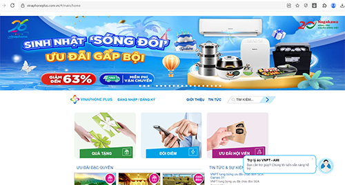 đăng nhập tài khoản vinaphone plus