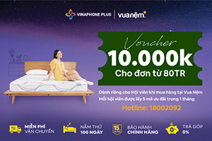 quà tặng ưu đãi từ vua nệm