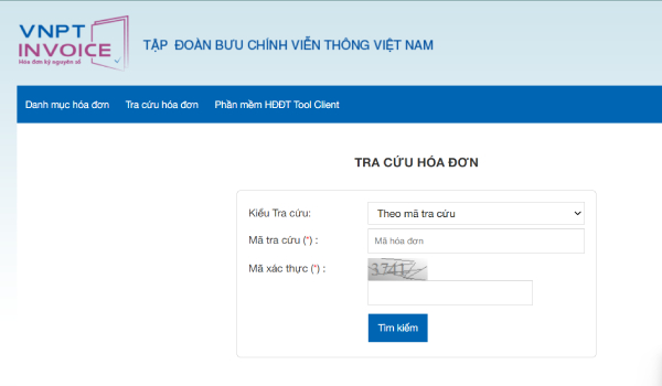 Chọn tra cứu theo mã