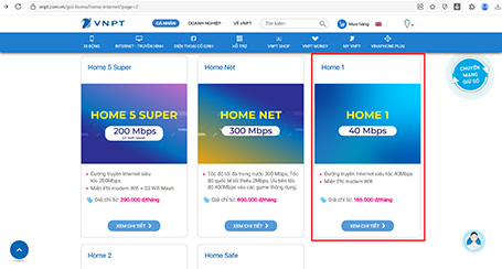 Chọn gói cước đăng ký