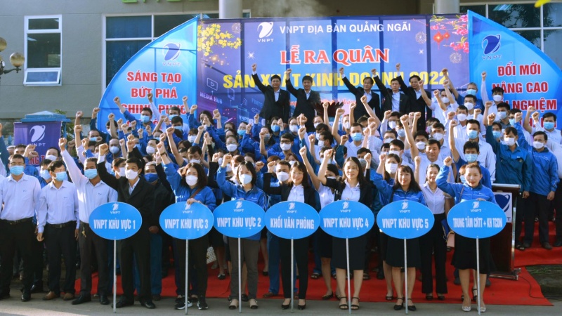 VNPT địa bàn Quảng Ngãi ra quân sản xuất kinh doanh năm 2022