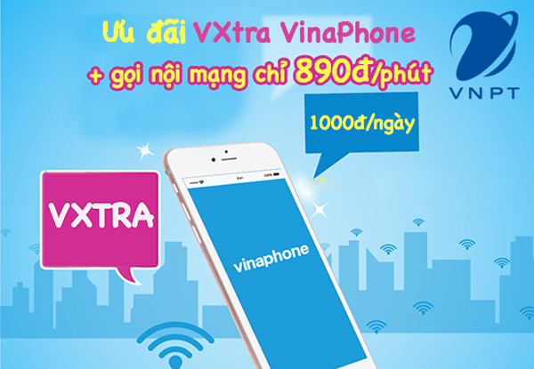 Gói VinaXtra chỉ gọi nội mạng 890đ/phút