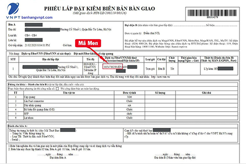 Người dùng có thể kiểm tra mã MEN