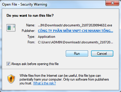 cài đặt chữ ký số VNPT-CA