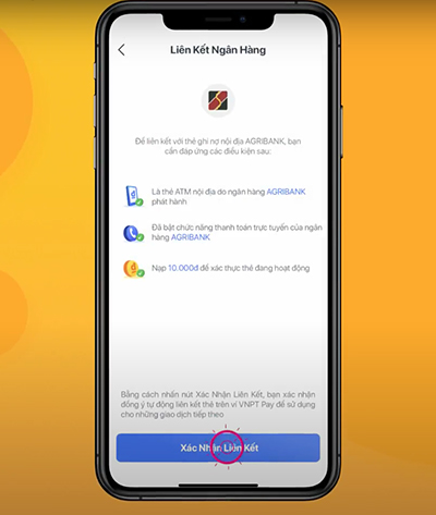 Nhấn Xác nhận liên kết