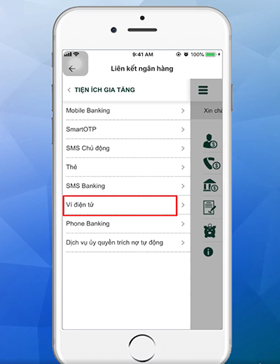 Ấn chọn Ví điện tử
