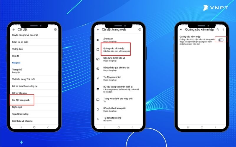 Cách tắt quảng cáo trên điện thoại Samsung thông qua Google Chrome Cách tắt quảng cáo trên điện thoại Samsung thông qua Google Chrome