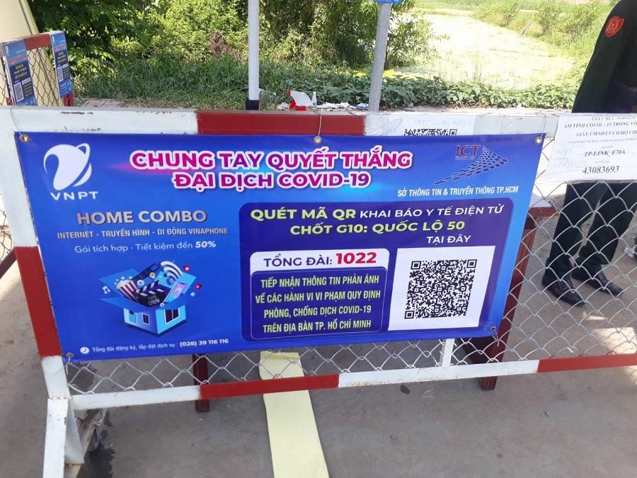 VNPT hỗ trợ phát Wifi phục vụ khai báo Y tế điện tử tại Tp. Hồ Chí Minh