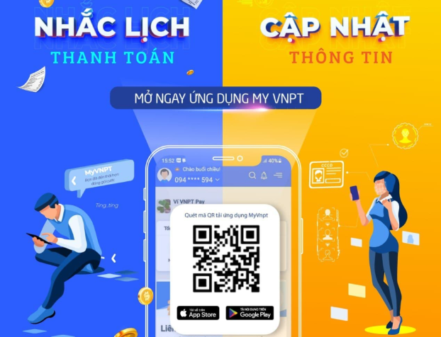 Cập nhật thông tin thuê bao Online dễ dàng với website và ứng dụng My VNPT
