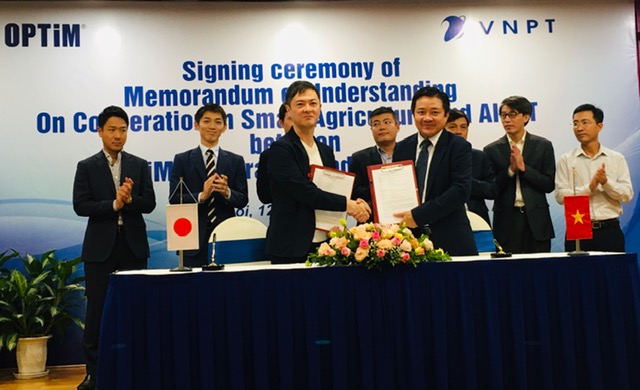 VNPT hợp tác với Công ty Optim Nhật Bản triển khai giải pháp nông nghiệp thông minh