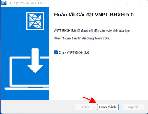 hoàn thiện cài đặt phần mềm VNPT