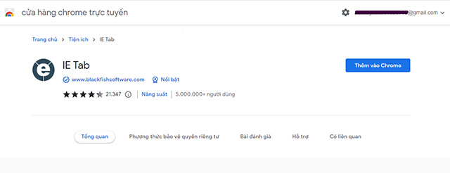 Người dùng cần cài đặt IE Tab