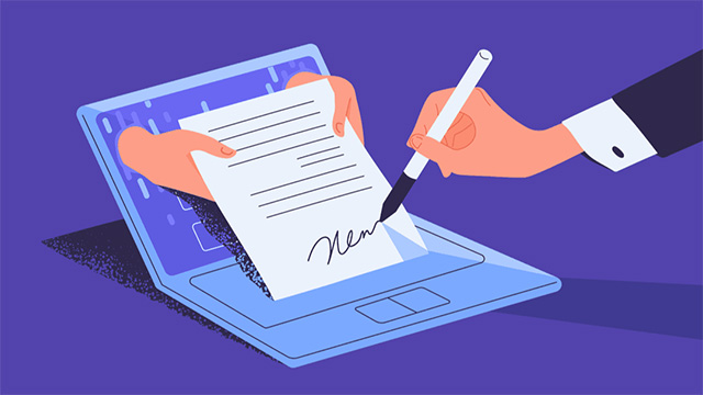 Đa số giao dịch điện tử cần phải có chữ ký bên bán