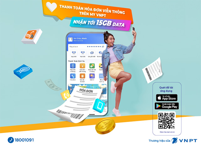 Tải my VNPT để đăng ký dịch vụ internet doanh nghiệp