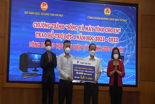 VNPT Hà Nội đồng hành với “Sóng và máy tính cho em”, không học sinh nào “bị bỏ lại phía sau”!