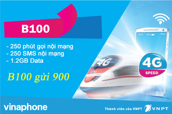 Đăng ký B100 để có ngay 250 SMS nội mạng trong tháng