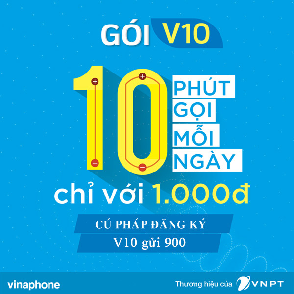 1000đ với V10 có ngay 10 phút gọi nội mạng trong ngày