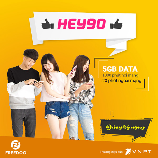 Gói Hey90 với vô vàn những ưu đãi dành cho đối tượng sử dụng là các bạn trẻ