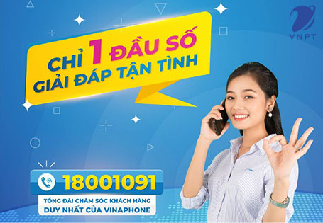 18001091 - Tổng đài nhà mạng VinaPhone duy nhất từ 2019