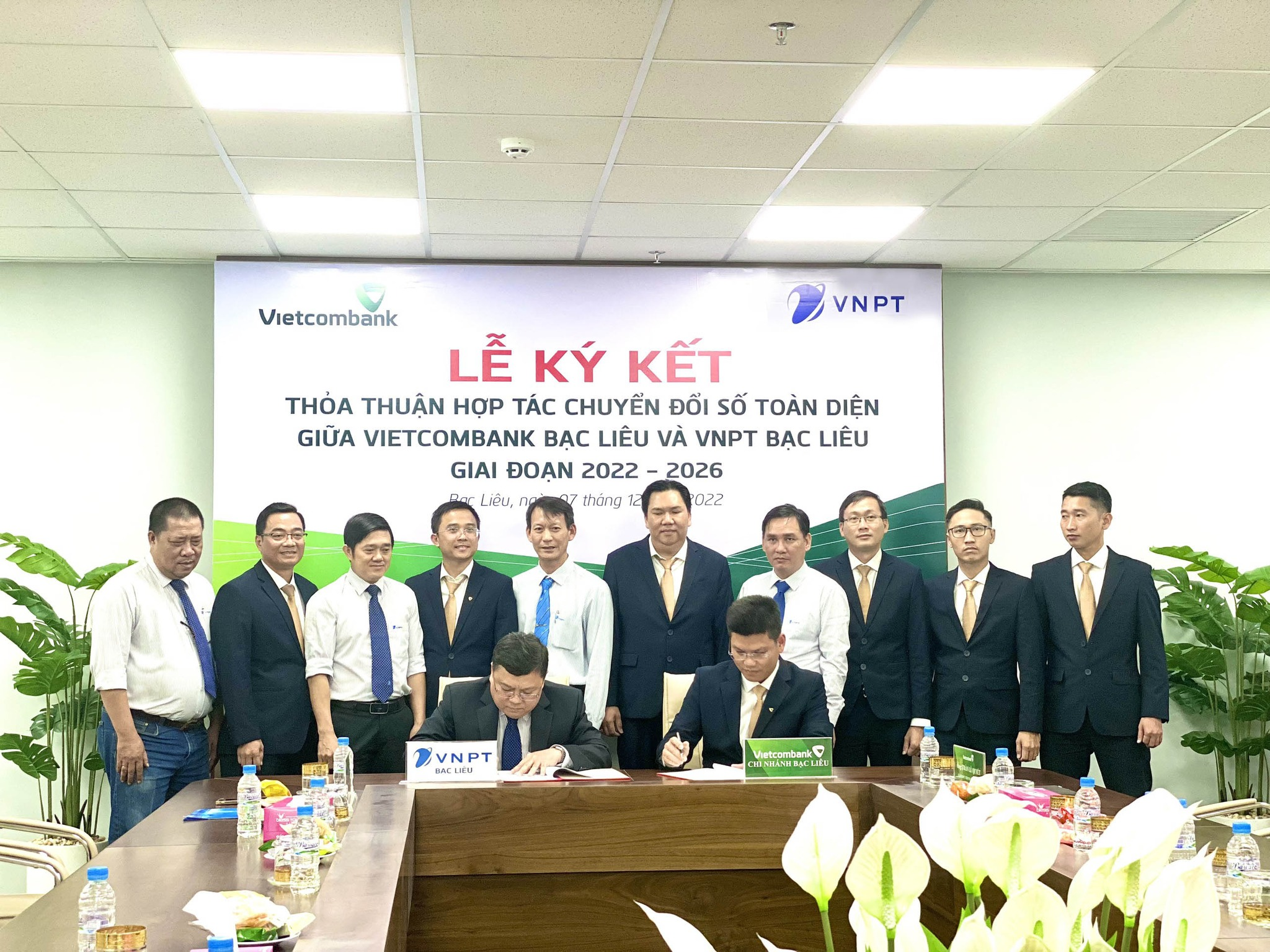 VNPT signs comprehensive cooperation agreement with Vietcombank Bac Lieu