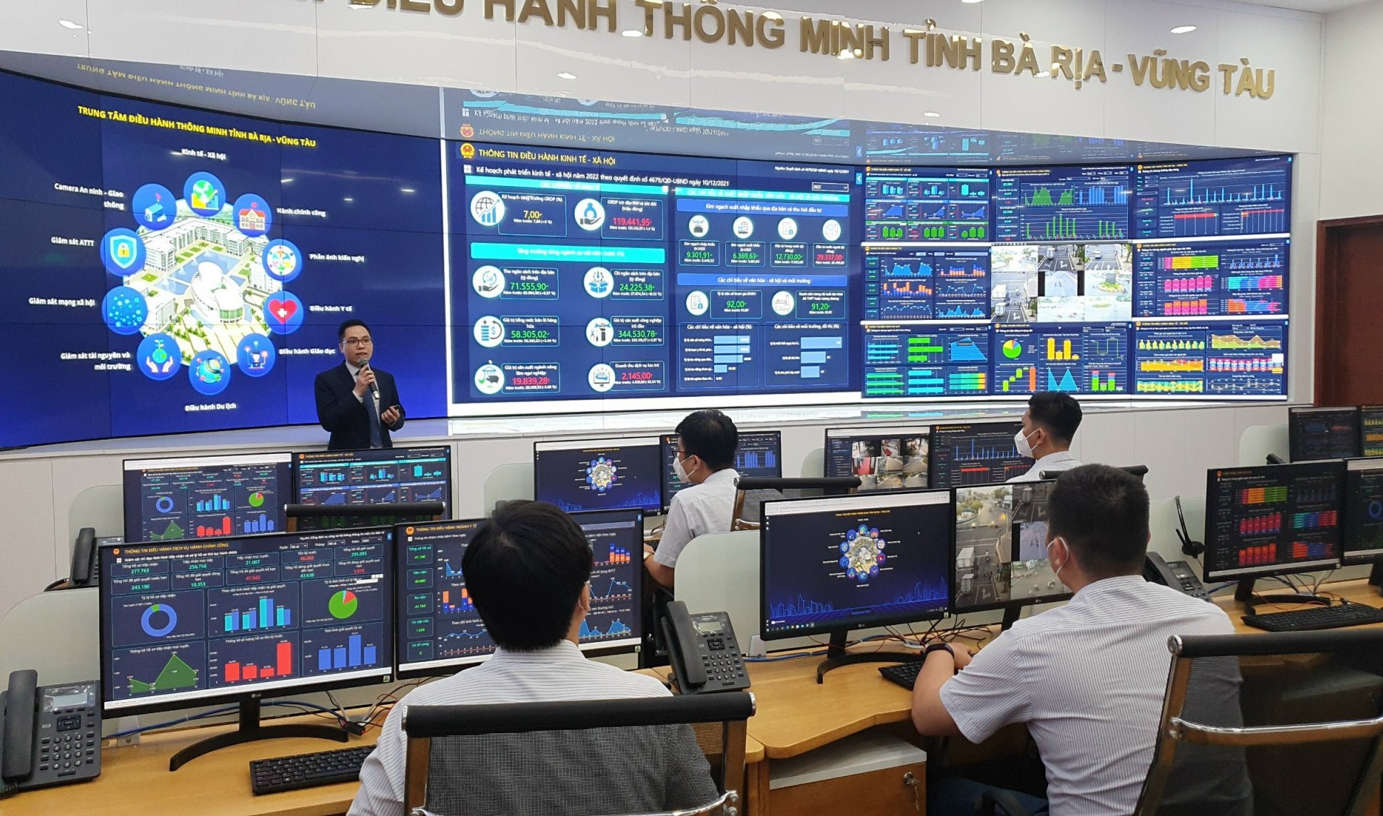 Khai trương trung tâm điều hành đô thị thông minh tỉnh Bà Rịa-Vũng Tàu