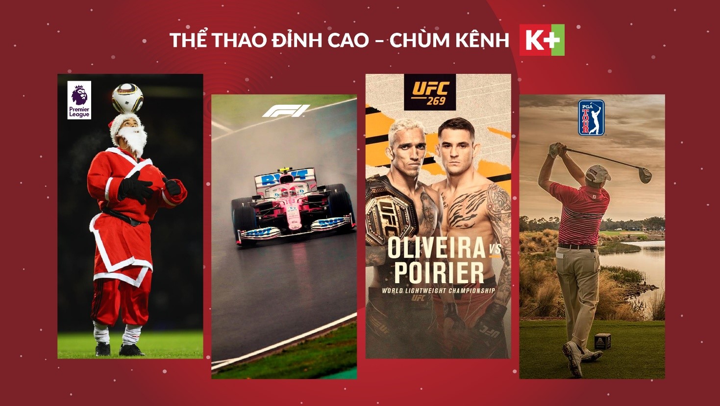 Tháng 12 “ngợp” thể thao đỉnh cao và giải trí chất với 2 gói cước mới của Truyền hình MyTV