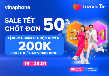 10 ngày vàng cùng VinaPhone săn siêu voucher sắm Tết 