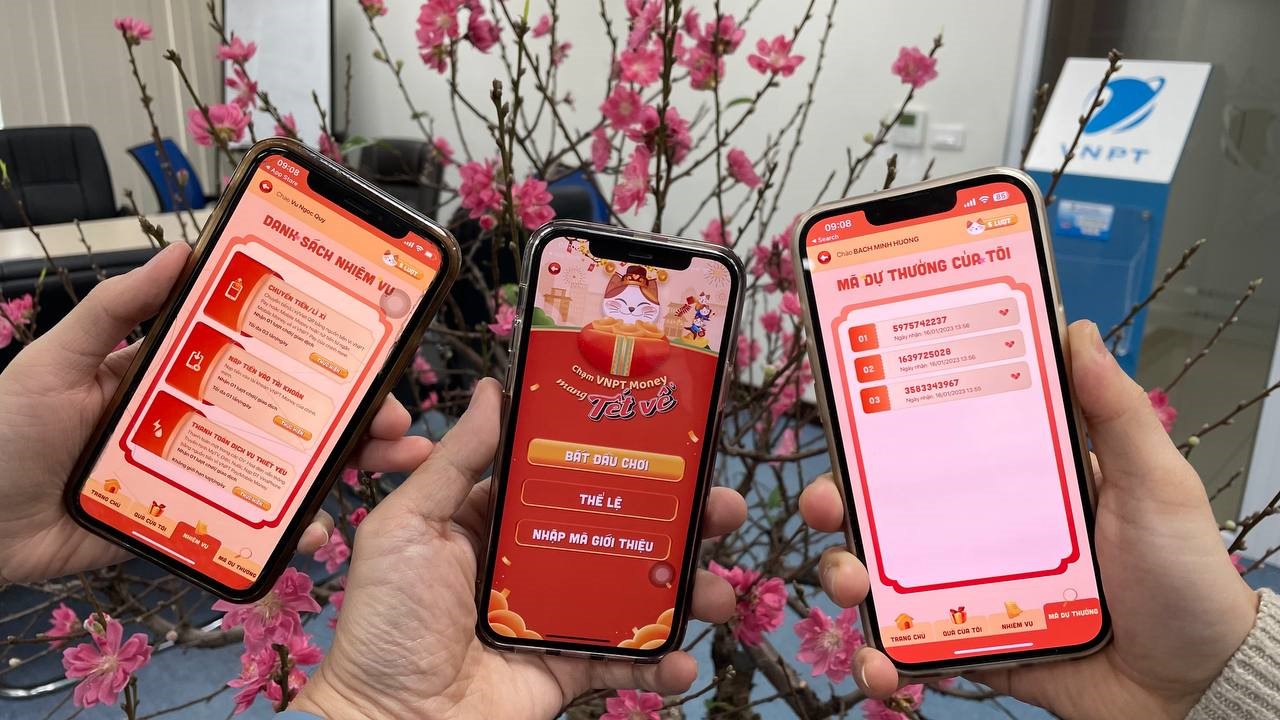 Chạm VNPT Money mang Tết về - Chạm để rinh ngay với tổng giải thưởng tới 1,5 tỷ đồng