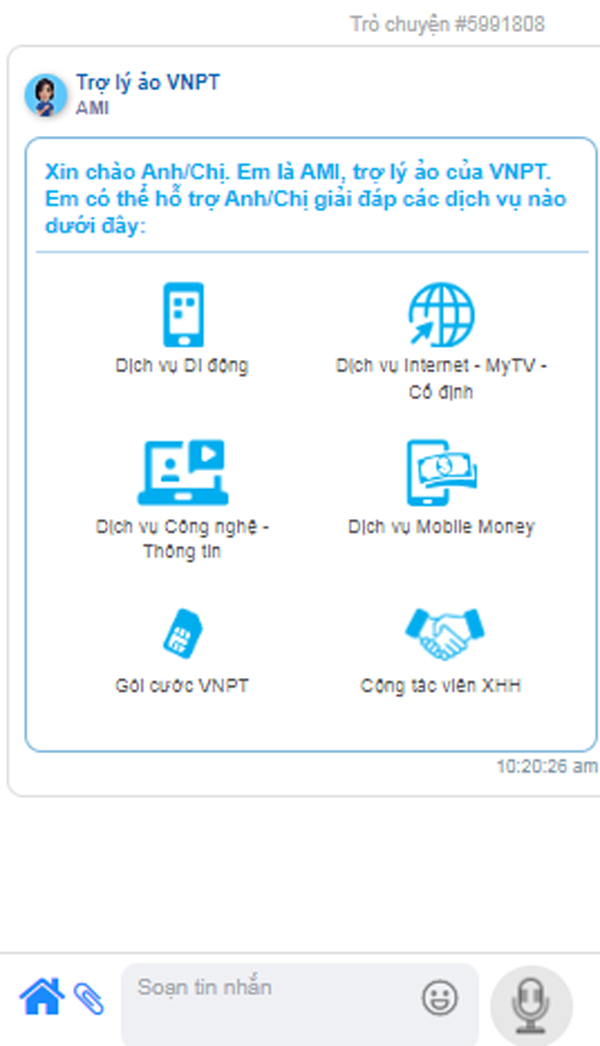 Điền vào mẫu đăng ký trên website của VNPT để đăng ký online lắp internet Quảng Ngãi