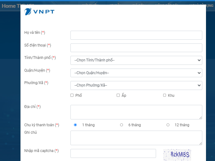 Đăng ký lắp mạng cáp quang Hà Nam nhanh chóng, tiện lợi qua website 