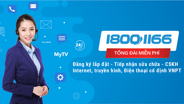 Đăng ký lắp đặt mạng online thật dễ dàng với tổng đài VNPT 18001166