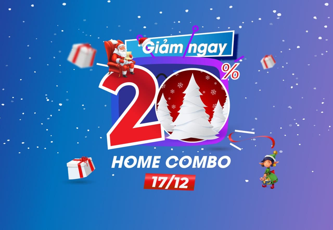 Chương trình ưu đãi các gói tích hợp Internet - Truyền hình của VNPT tháng 12/2020
