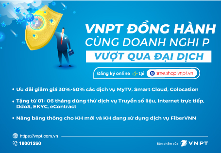 VNPT giảm đến 50% cước và tăng băng thông miễn phí  hỗ trợ tổ chức, doanh nghiệp vượt đại dịch
