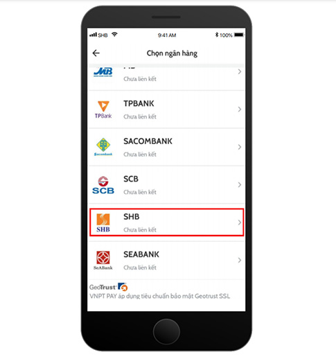 chọn ngân hàng