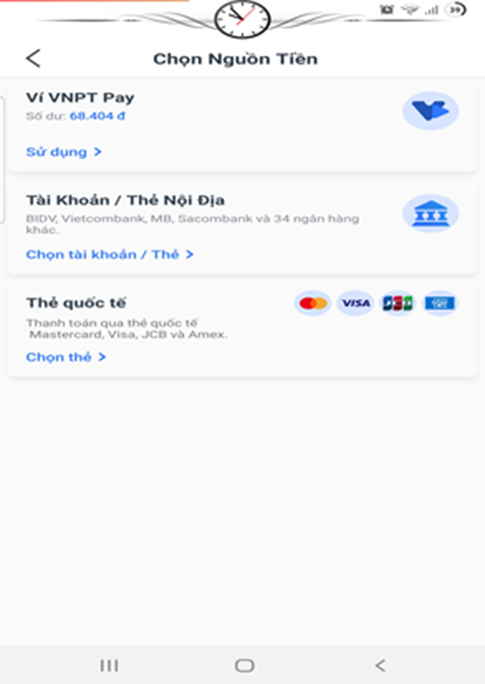 chọn nguồn tiền