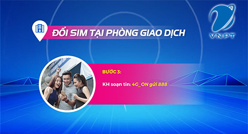 đổi sim 4g lại quầy