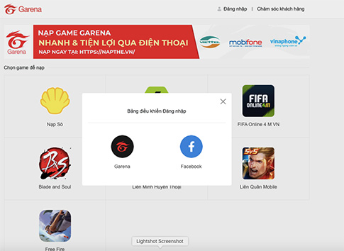 đăng nhập bằng tài khoản