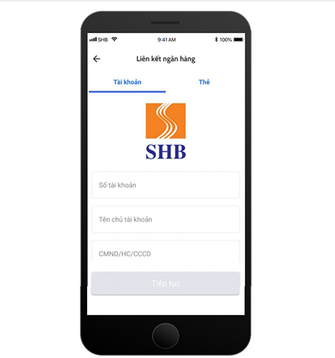 nhập số tài khoản