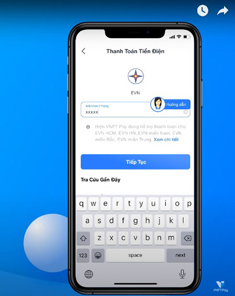 chọn tiếp tục thanh toán