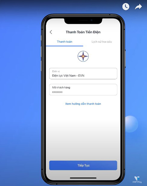 nhập mã khách hàng
