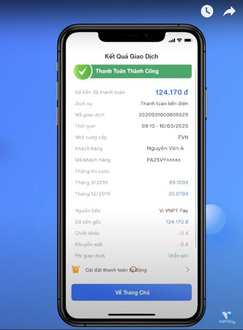 cài thanh toán tự động
