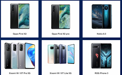 thiết bị cho phép truy cập 5g