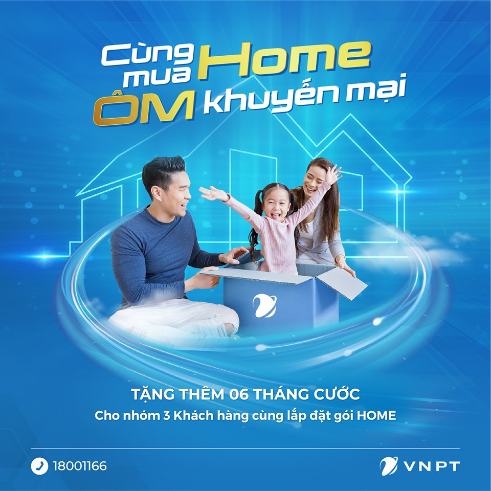✨✨✨ VNPT tặng đến 05 tháng cước cho khách hàng lắp đặt Internet, Truyền hình