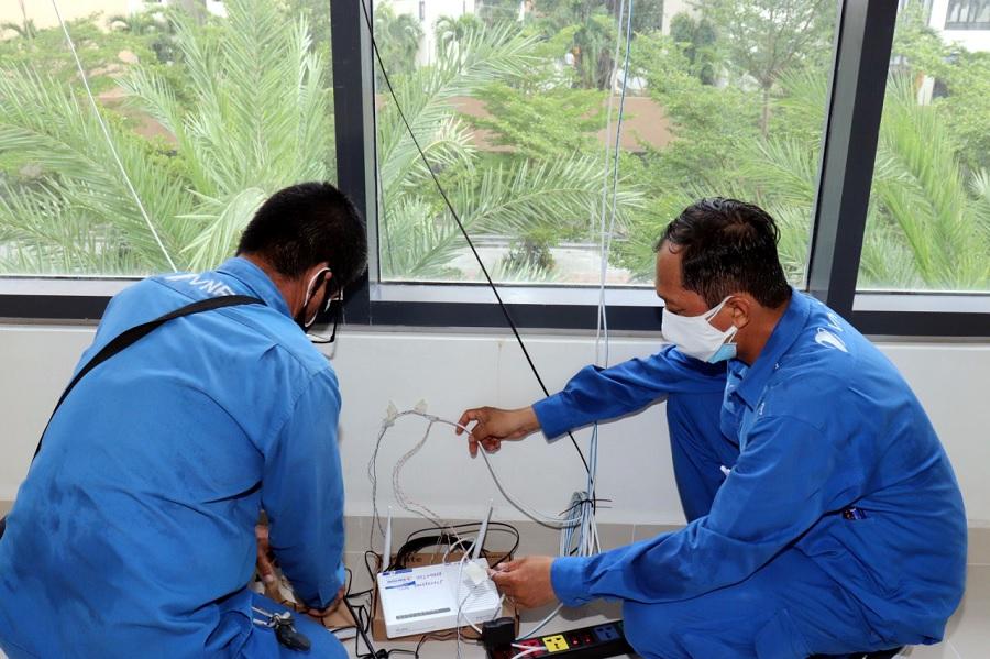 Cấp tốc lắp đặt mạng thiết bị cho Bệnh viện dã chiến TP. Thủ Đức