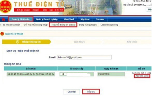 Cập nhật chữ ký số VNPT mới gia hạn bước 4
