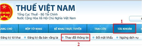 Cập nhật chữ ký số VNPT trên website nhantokhai bước 3