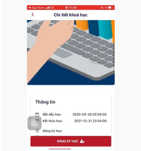 đăng nhập VNPT E-Learning trên smartphone bước 4