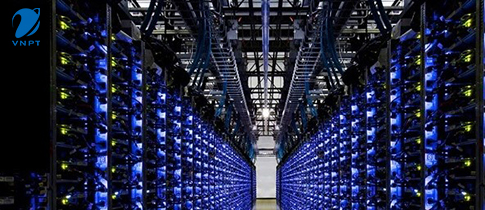 Bên trong trung tâm dữ liệu hiện đại của VNPT Cloud