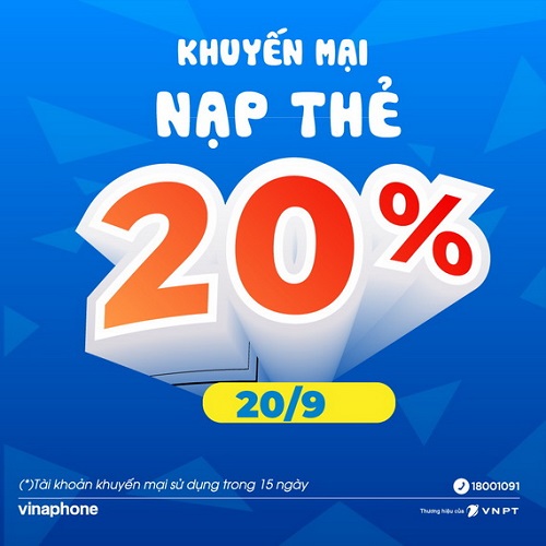 Tin vui khuyến mại đầu tuần với thuê bao trả trước của VinaPhone
