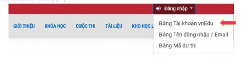 Đăng nhập VNPT E-learning bước 1